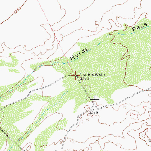 Topographic Map of Double Well, TX