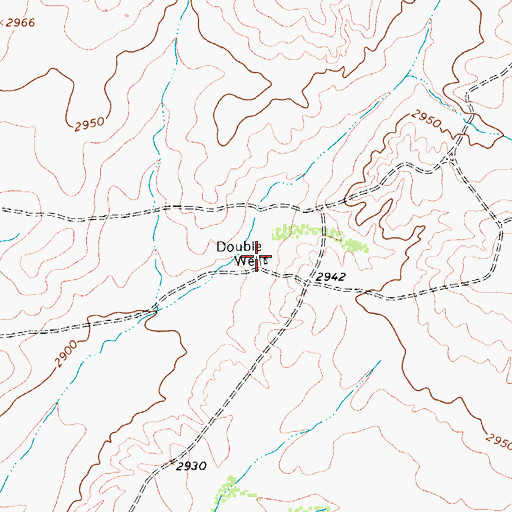 Topographic Map of Double Well, TX