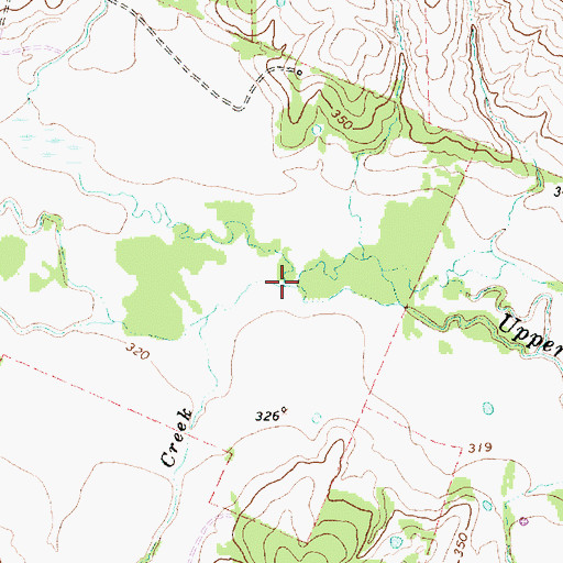 Topographic Map of Dowdy Branch, TX