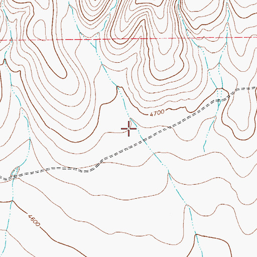 Topographic Map of Dowman Canyon, TX