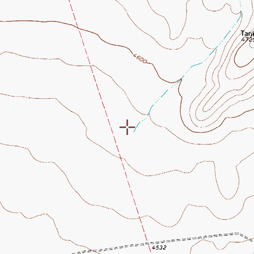Topographic Map of Dowman Draw, TX