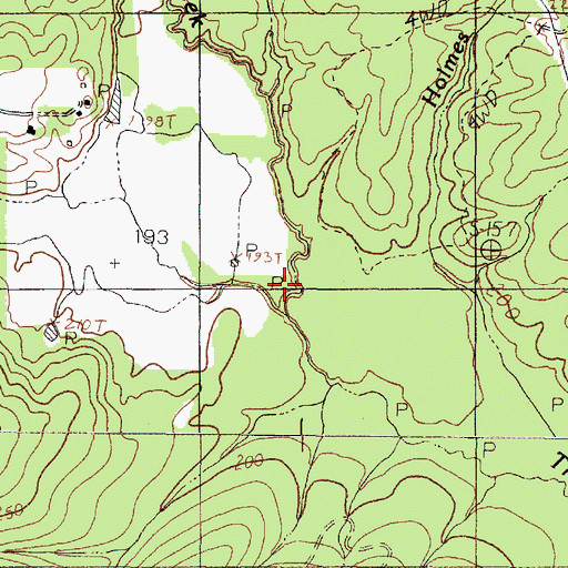 Topographic Map of Drunkards Branch, TX