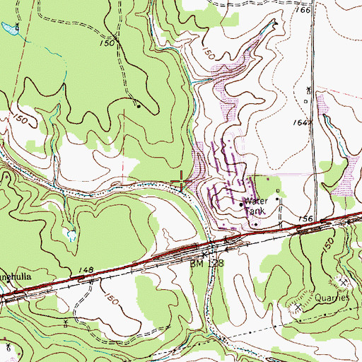 Topographic Map of Dry Creek, TX