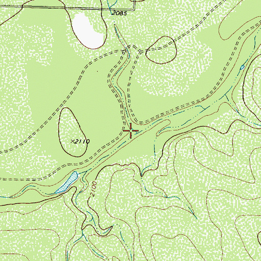 Topographic Map of Dry Creek, TX