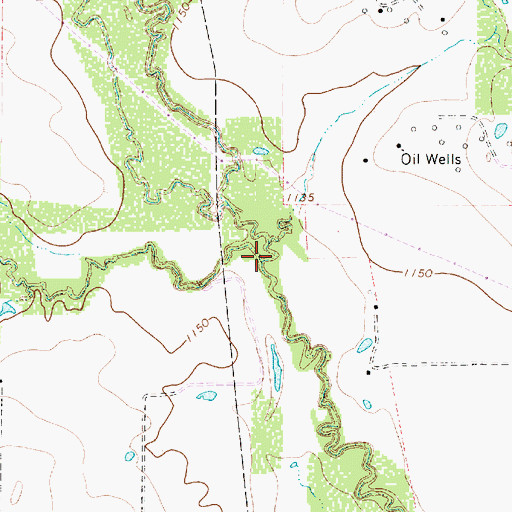 Topographic Map of Dry Creek, TX