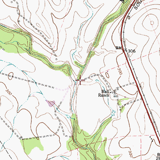 Topographic Map of Dry Medio Creek, TX