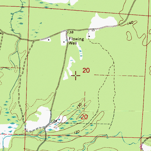 Topographic Map of Westervelt Game Reserve, AL
