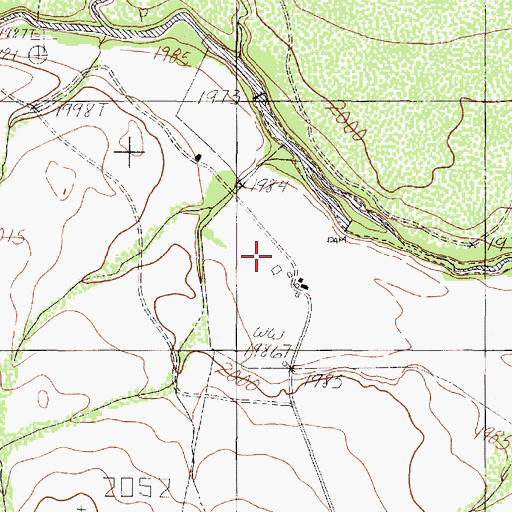 Topographic Map of Duncan Ranch, TX