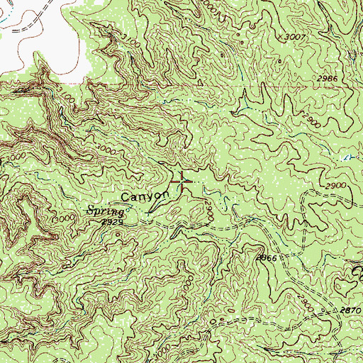 Topographic Map of Dutch Canyon, TX