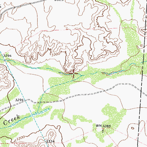 Topographic Map of Dutch Draw, TX