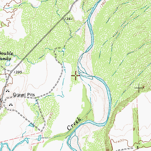 Topographic Map of Dutchman Creek, TX