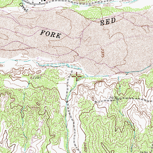 Topographic Map of Eagle Arroyo, TX