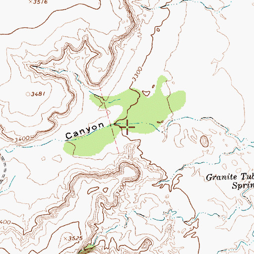 Topographic Map of Eagle Canyon, TX