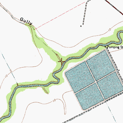 Topographic Map of Eagle Gully, TX