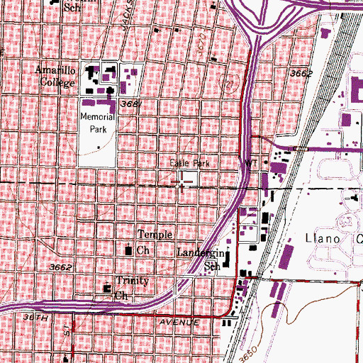 Topographic Map of Eakle Park, TX