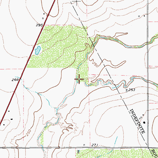 Topographic Map of East Fork Salt Creek, TX