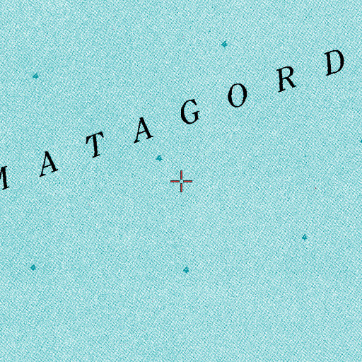 Topographic Map of East Matagorda Bay, TX