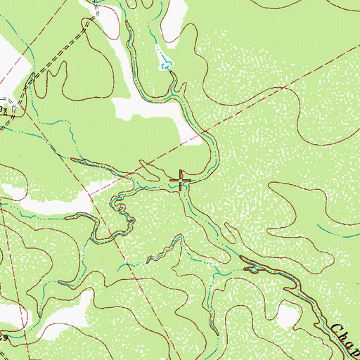 Topographic Map of East Prong Chaparrosa Creek, TX