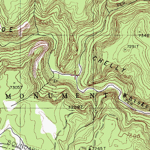 Topographic Map of Wheatfields Creek, AZ