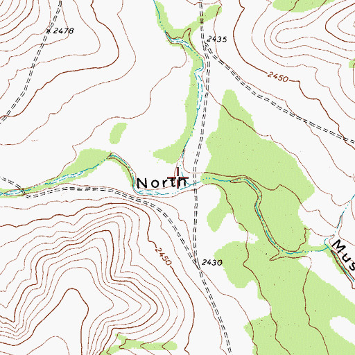 Topographic Map of East Snow Draw, TX