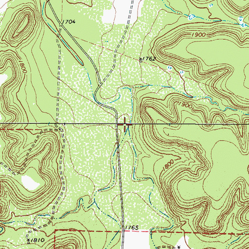 Topographic Map of East Sycamore Creek, TX