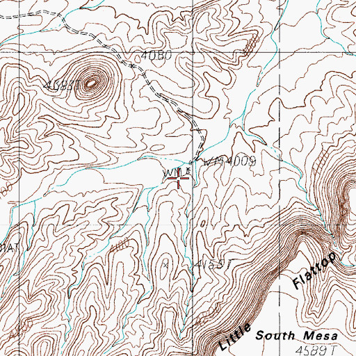 Topographic Map of Salt Flat Windmill, TX