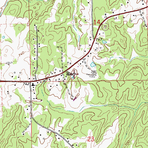 Topographic Map of Dunnings Pond, AL