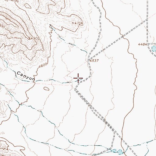 Topographic Map of Echo Canyon, TX