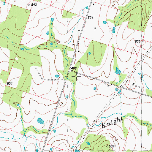 Topographic Map of Eckman School, TX
