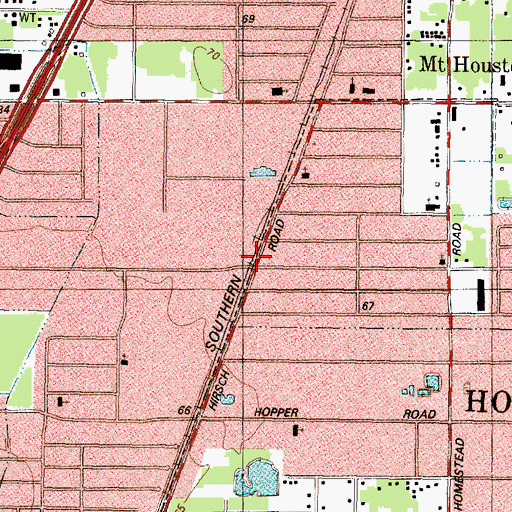 Topographic Map of Edgeworth Place, TX