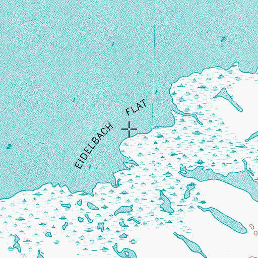 Topographic Map of Eidelbach Flat, TX