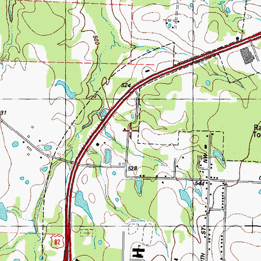 Topographic Map of El Bethel Church, TX
