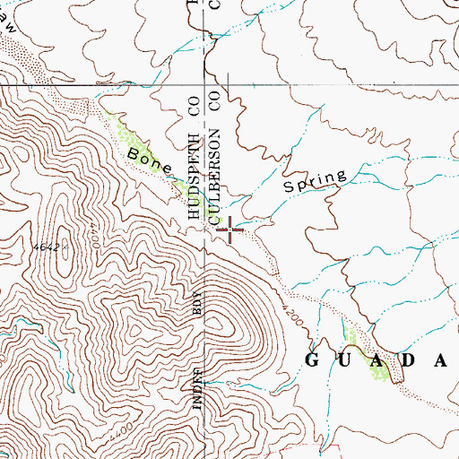Topographic Map of El Centro Draw, TX