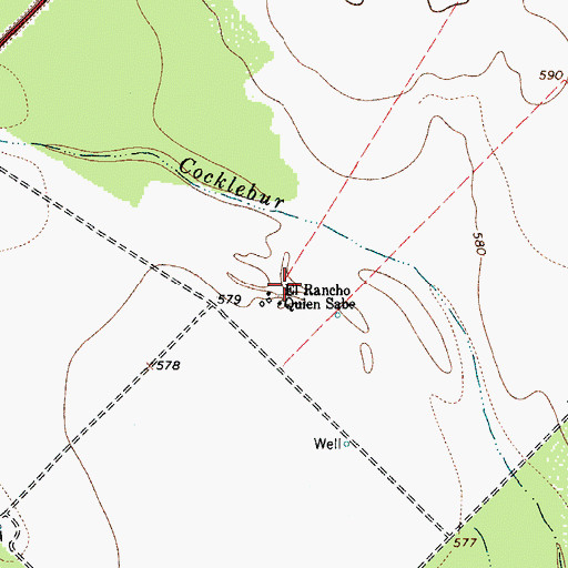 Topographic Map of El Rancho Quien Sabe, TX