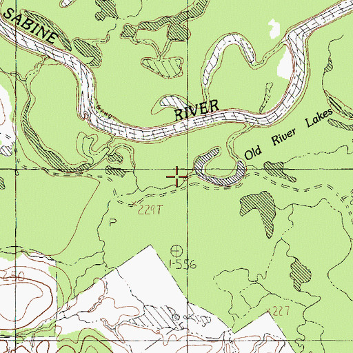 Topographic Map of Elijah Branch, TX
