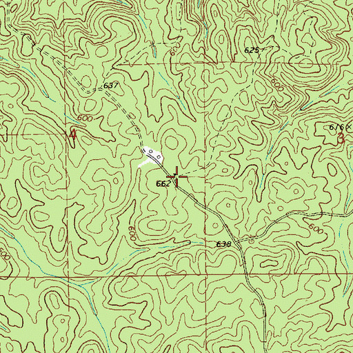 Topographic Map of Hollybranch Cemetery, AL