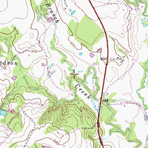 Topographic Map of Elm Branch, TX