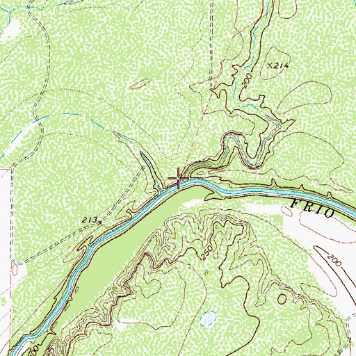 Topographic Map of Elm Creek, TX