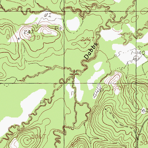 Topographic Map of Elm Creek, TX