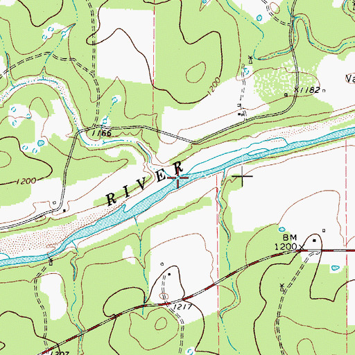 Topographic Map of Elm Creek, TX