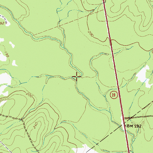 Topographic Map of Elm Creek, TX