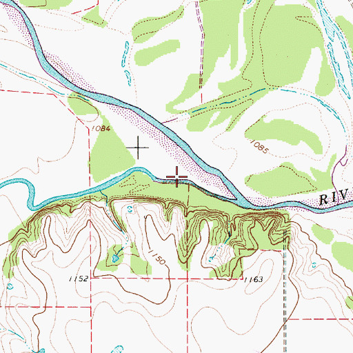 Topographic Map of Elm Creek, TX