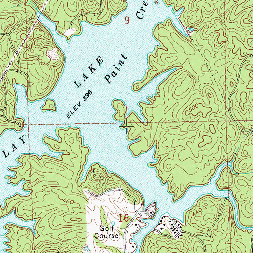 Topographic Map of Little Toms Fish Camp, AL
