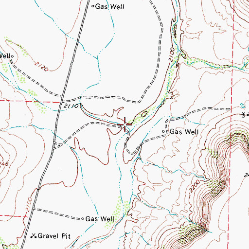 Topographic Map of Escondido Draw, TX