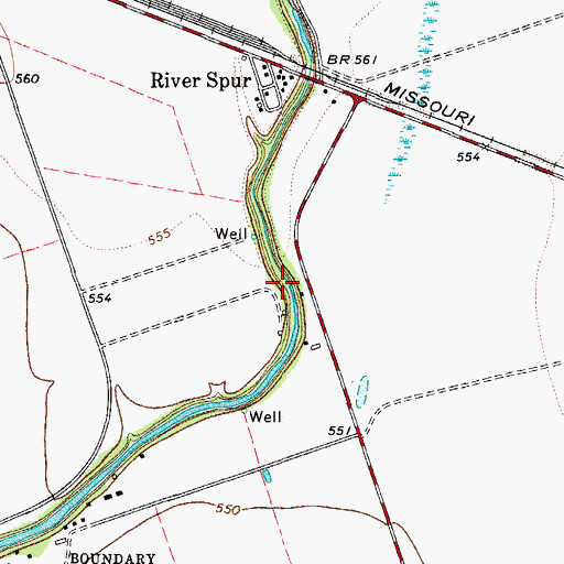 Topographic Map of Espantosa Slough, TX