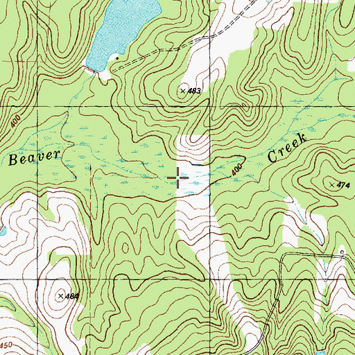 Topographic Map of Evergreen Marsh, TX