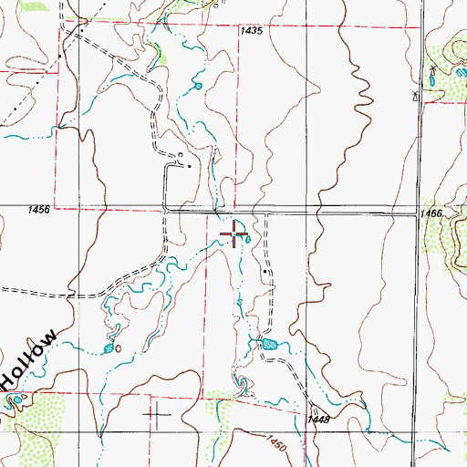 Topographic Map of Ewell Hollow, TX