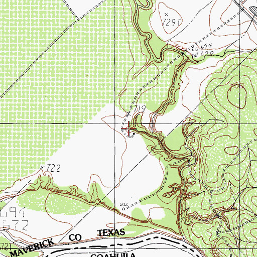 Topographic Map of F Dolch, TX