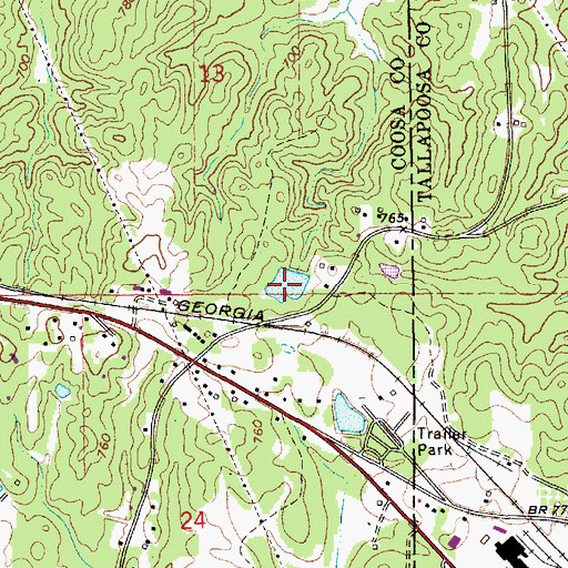 Topographic Map of Nibletts Pond, AL