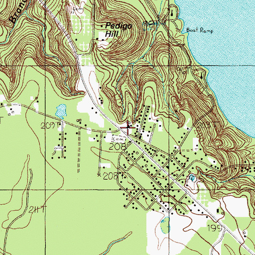 Topographic Map of Fairview Church, TX